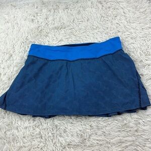 Lululemon Run: Pace Setter Skirt Cornflower / Black / Cornflower Inkwell